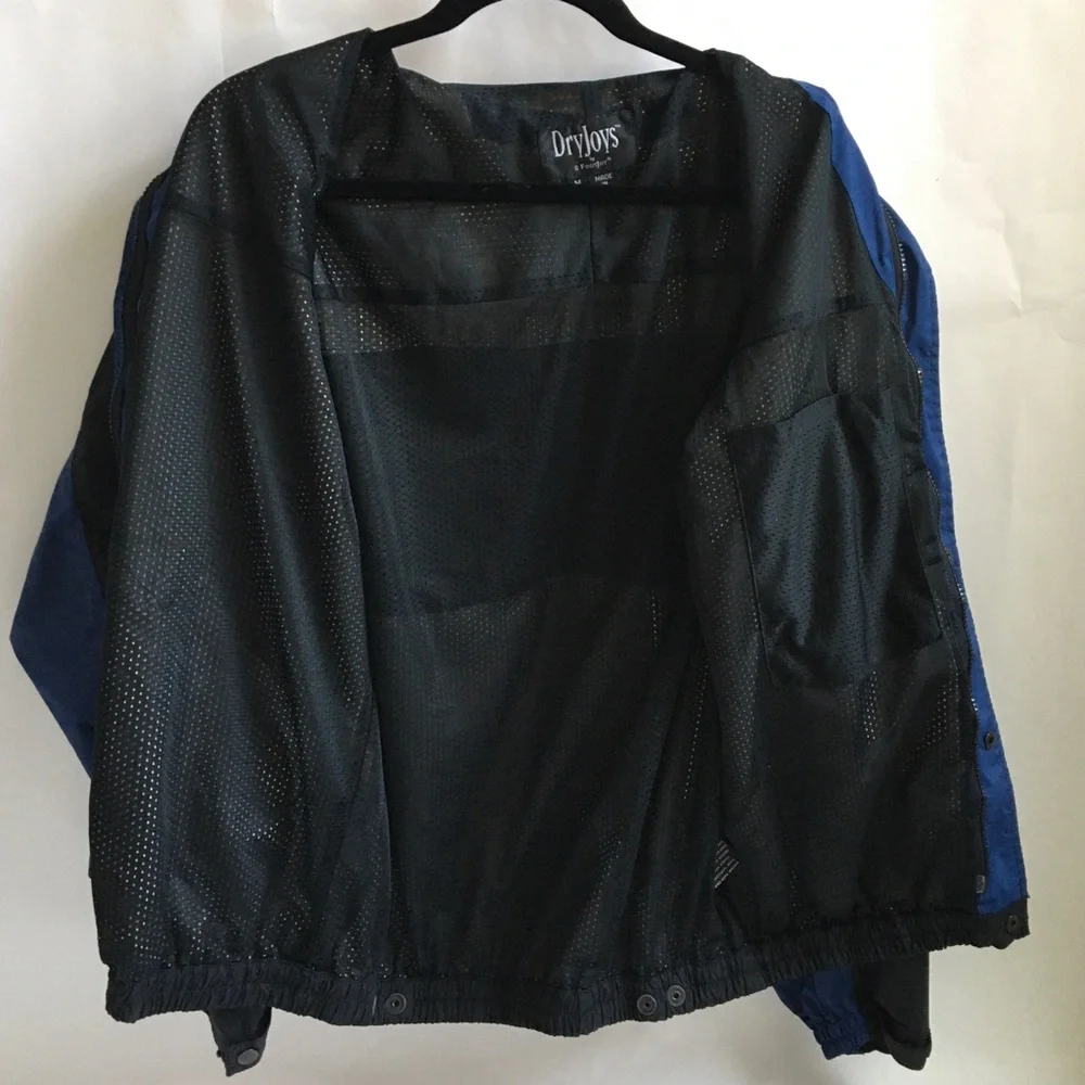 Vintage Footjoy FJ Dryjoys Golf Windbreaker/Rain Full Zip Jacket Medium